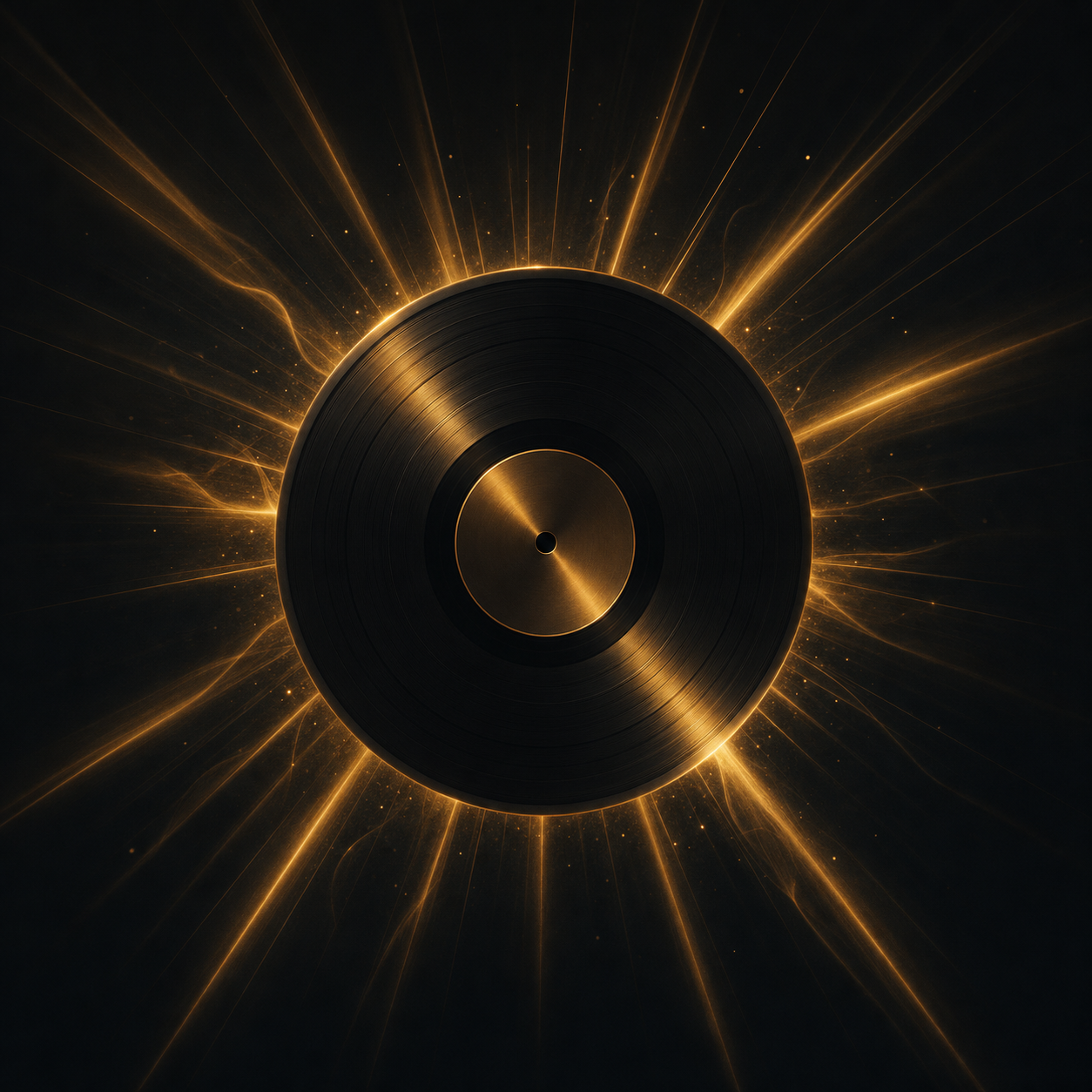 Smooth Sessions Vol. 1 album cover — a glowing gold vinyl record on a dark background